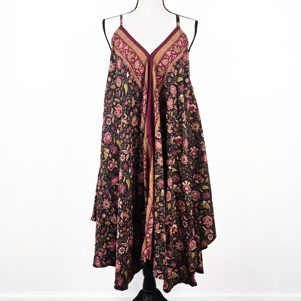 🦋LAST🦋 NWT Aller Simplement Floral Scarf-Hem Midi Dress
